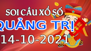 Dự đoán kết quả XSQT hôm nay 14/10/2021, soi cầu QUẢNG TRỊ